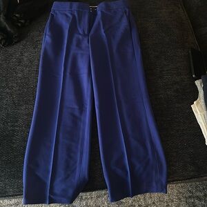 Blue cropped trouser pants